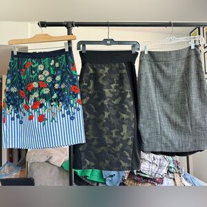 Lot of 10 work skirts (all size 0) - from Anthropology, Limited, Benetton, Gap